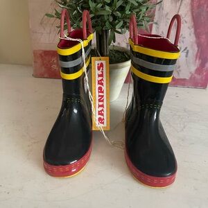 Kids Firefighter Rain Boots